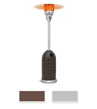 Magshion Portable Tabletop Patio Heater, 11,000 Btu Outdoor Heaters Stainless Steel Outside Gas Heater with Safety Tilt Switch and Burner Screen Guard for Commercial and Residential (Silver)