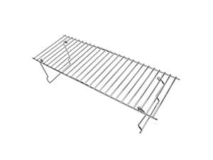 GRISUN Universal Grill Rack for Gas/Wood Pellet/Griddle/Smoker Grill, Warming Rack for Expand Cook Surface, Upper Rack with Foldable Leg Design, Chrome Plated Steel