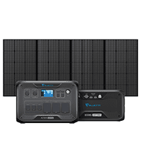 BLUETTI Solar Generator AC500 & B300K Expansion Battery with 2 200W Solar Panels Included (Ships Separately), 2,764.8Wh Portable Power Station w/ 6 5,000W AC Outlets, LFP Power for Home Use