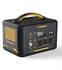 VTOMAN Jump 1800 Portable Power Station 1800W (Peak 3600W), 1548Wh Expandable LiFePO4 Battery Generator with 100W USB-C, 18W USB-C, 12V DC, Jumpstarter, for Power Outages Backup & Outdoor Camping