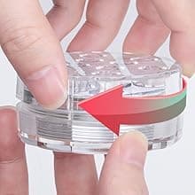 YiaMia Hot Tub Lights - 2-Pack RGB Color Battery-Powered LED Pool Lights with Remote Control and Suction Cup for Ponds, Decoration, Parties, Spas, Aquariums