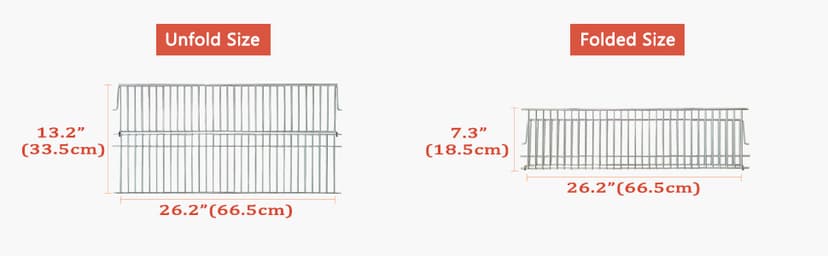 Stainless Steel Warming Rack Compatible with Masterbuilt Gravity Series 1050 Digital Charcoal Grill + Smoker, Foldable Grate Replacement Parts of MB20041220