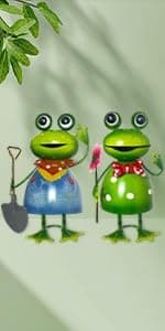 HONGLAND Metal Gnome Yard Art Outdoor Gnomes Garden Statue 18 Inch Gnome Figurine Decorative Stakes for Holiday Christmas Lawn Patio Yard Garden Decor-2 PCS