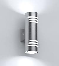 Outdoor Wall Sconce Lights,2Packs 10%-100% Dimmable LED Modern Porch & Patio Wall Light Fixture, 23.6in Black Exterior Sconce Wall Mounted Lights Suitable for Garage Courtyard House(6000K)