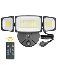 Onforu 60W LED Dusk to Dawn Outdoor Lighting, 6000LM Exterior Flood Light, IP65 Waterproof Outdoor 3 Adjustable Heads Photocell Security Lights Fixture, 6500K Floodlights for Garage, Patio, Yard