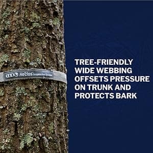 ENO, Eagles Nest Outfitters Helios Ultralight Hammock Straps Suspension System with Storage Bag, 300 LB Capacity, 8' 1" x 1"