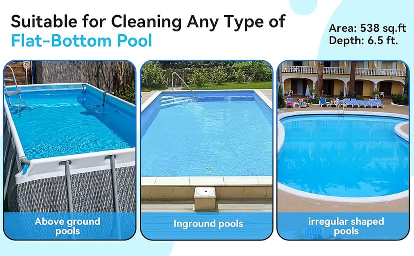 X1 Cordless Pool Cleaner Robot, Robotic Pool Vacuum for Above/In Ground Pool, 45W Dual-Motor, Self-Parking, Enhanced with 2L Debris Capacity (White and Purple)