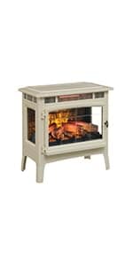 duraflame Freestanding Electric Fireplace Stove Heater with 3D Flame Effect for 1,000 Sq. Ft. Room, Navy