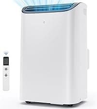 EUHOMY Portable Air Conditioners 12,000 Btu, 4 in 1 Portable Cooling AC with Heat, Dehumidifier, Fan Modes, Quiet Stand-up AC with 46dB Low Noise & Sleep Mode for Bedrooms, room up to 550 Sq.Ft