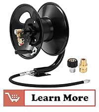 Tool Daily Pressure Washer Hose Reel, 100 FT Heavy Duty Steel Hose Reel for Power Washer