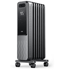 Dreo Space Heater, Portable Electric Heaters for Indoor Use with Thermostat and Remote, 2024 Upgraded, Digital Display, 12H Timer, 5 Mode, 1500W PTC Ceramic Fast Safety Heat for Office Bedroom Home