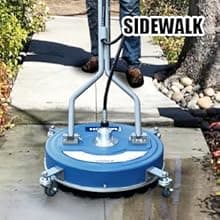 Pressure Washer Surface Cleaner 20'', 4500PSI Power Washer Surface Cleaner Attachment with Wheels, Pressure Washer Accessory for Driveway Sidewalk Curb Deck Patio Cleaning, 3/8'' Quick-Connect