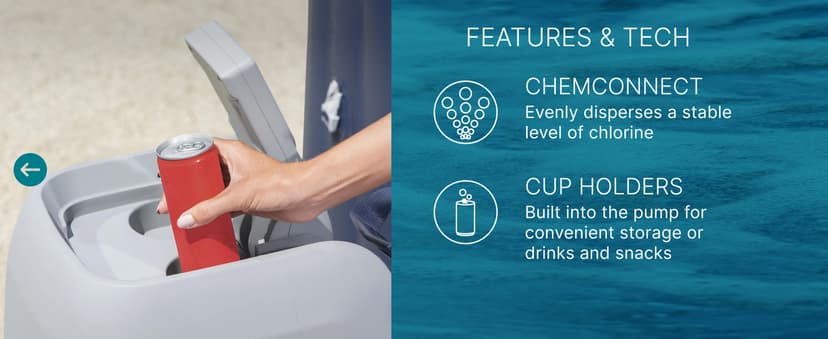 SaluSpa Hawaii EnergySense Smart AirJet Inflatable Hot Tub Spa 4-6 person with App Control