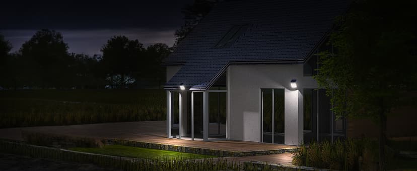 Adiding Solar Outdoor Lights, 3500LM LED Flood Lights with 16.4 Ft Cable, Remote Control Solar Motion Sensor Lights with 3 Modes, Solar Powered Security Lights for Outside Patio, Yard, Garage, 2 Pack