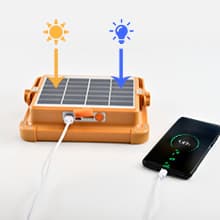 Portable LED Work Solar Light 100W 16500mAh 10000 LM with Stepless Brightness Job Site Battery Rechargeable LED Floor Light for Emergency Worklight for Hurricane Father's Day Gift