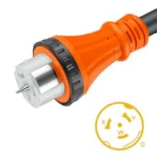 50 Amp Generator Cord 15 Feet, NEMA 14-50p to CS6364 & SS2-50R Generator Emergency Power Cord, 125/250V, 12500 Watts, Perfect for Generator to House Connection