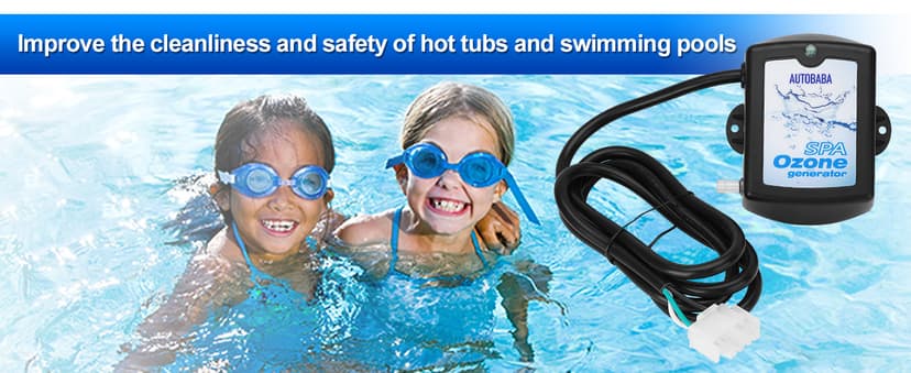 50-100mg/h Spa Ozone Generator Kit SPA-124, Provide High Output of Stable Ozone for Spas, Hot Tubs and Cold Plunge, Ozone Kit Generator for Home - Universal: 110V / 240V (AMP-4 Plug)