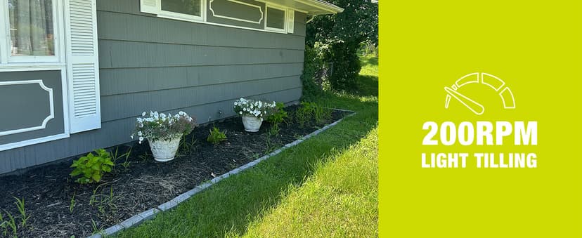 SnapFresh Cordless Tiller Cultivator, 20V Electric Garden Tiller with 4.0AH Battery and Fast Charger, 300 PRM Battery Powered Rototiller, 9" Width 6.6" Depth, 3 Speed Handheld Tiller with Steel Tines