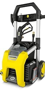 Kärcher Pressure Washer K1800PS, Max 2250 PSI, 3 Spray Nozzles, Detergent Tank, For Cars, Driveways, Siding, Patios, 1.46 max. GPM