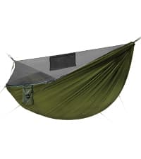 Camping Hammock with Mosquito Net and Ridge Rope, Extra Large for 2 Person, Lightweight Hanging Hammocks Tree Straps, All-in-one Fast Open Hammock for Outside, Hiking, and Travel