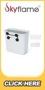 Skyflame Wood Chip Smoker Box, Stainless Steel Double V-shape BBQ Smoke Box with Hinged Lid for Charcoal & Propane Gas Grill, 12.5"(L) x 3.3"(W) x 2.5"(H), U.S. Design Patent