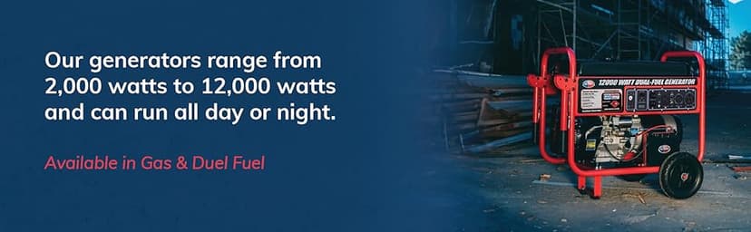 All Power, G10000E - 10,000 Watt Starting Power Generator Dual Fuel JD Engine Electric Start Portable Generator Relaunched Style