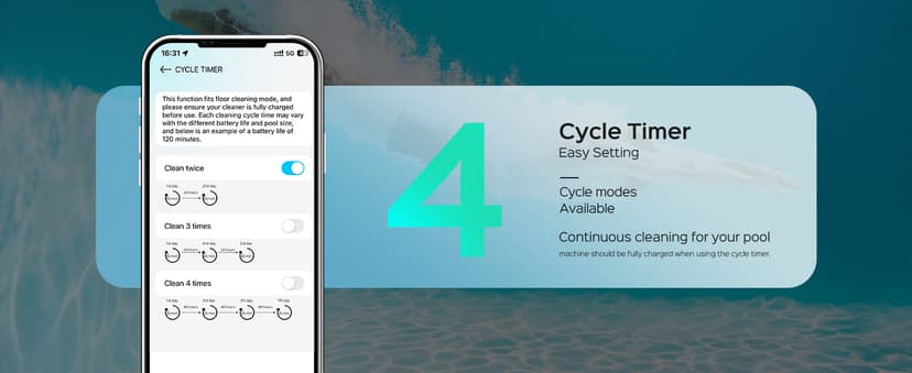 WYBOT S2 Inground Pool Vacuum up to 3230.Sq.ft, Cordless Robotic Pool Cleaner Lasts 210 Mins with Smart Navigation, Dual Filtration, Touch/APP Modes