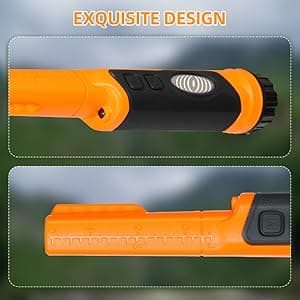 Fully Waterproof Handheld Metal Detector Pinpointer for Adults and Kids, Small Pin Pointer Wand. LCD Display, High Accuracy, 3 Alert Mode, Professional for Gold,Coins on Beach, Underground