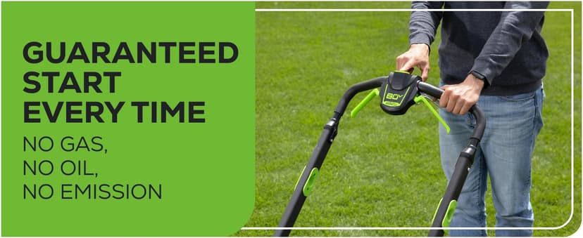 Greenworks 80V 25" Brushless Cordless (Self-Propelled) Dual Blade Lawn Mower (LED Headlight + Aluminum Handles), 4.0Ah Battery and Rapid Charger Included