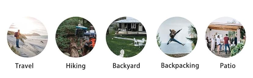 Onewind Camping Hammock, Ultralight Portable Hammock with Adjustable Ridgeline, Outdoor Hammock 20D Ripstop Nylon with 2 * 12Ft Tree Strap, Ideal for Camping, Hiking, Backpacking