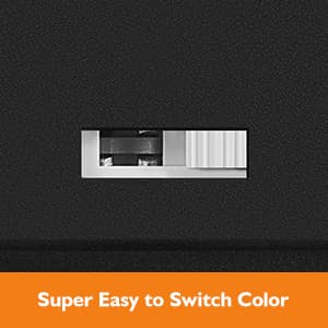 Brightever LED Outdoor Wall Lights, 10W 3000K/4000K/6500K Selectable, 800LM High Brightness Black Exterior Light Fixture with Clear Glass Shade, Waterproof Outdoor Wall Lanterns for Patio, 1 Pack