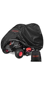 Riding Lawn Mower Cover, Eventronic 54“ Riding Lawn Tractor Cover Waterproof Heavy Duty Durable (420D-polyester oxford)