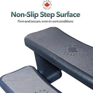 CO. Universal Step for hot tubs, 2 Steps, 28.35" x 20" x 15.75" High, Entry aid spa Step, Non-Slip and Portable, hot tub and spa Accessories