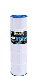 POOLPURE PCC105-PAK4 Replaces Pentair CCP420, 178584, Ultral-A6, Unicel C-7471, 817-0106, R173576, Filbur FC-1977, 570-0425-07, Pentair Clean and Clear Plus 420, L x OD: 26"x7", 4X105 sq.ft. Cartridge