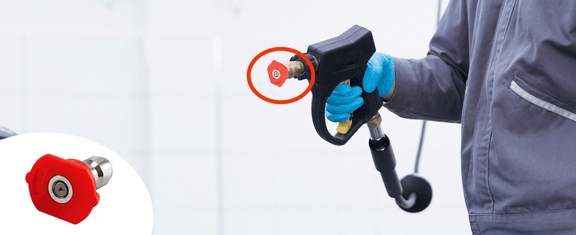 Hourleey Pressure Washer Nozzle Tips with Holder - 7 Nozzle Tips, 1/4 Inch Quick Connect, 4000 PSI