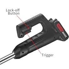 Cordless Lawn Trimmer Weed Wacker - 21V Lawn Mower Grass Edger with 2.0Ah Li-Ion Battery Powered & 3 Cutting Blade Types, Compact Power Tool for Lawn Yard Work……