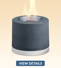 Smokeless Tabletop Fire Pit Outdoor - 8 Inch Mini Fire Pit, Wood Pellet Table Top Firepit, Portable Table Top Pit for Outside Patio, Small Pits Patio Heater Stove, Tabletop Firepit