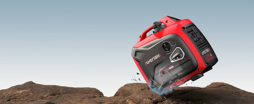 Portable Inverter Generator 2500W Gas Powered, Long Runtime Gas Generator for Home Backup, Emergency, Camping, EPA Compliant 2025 Version