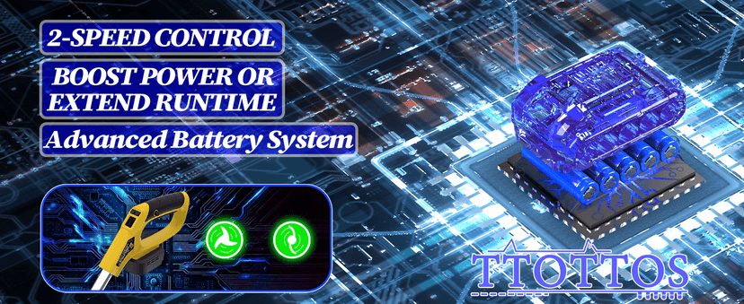 Brushless Motor Metal Blade & Dual-Line Bump-Feed Cordless Weed Wacker with Battery and Charger, Edger Lawn Tool, for Petite Yards and Residential Lawns