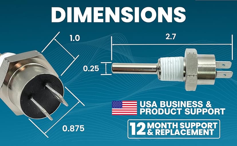 Pentair 42002-0025S Replacement 140F Automatic Gas Shutoff (AGS) Switch | Design for Pool & Spa Heater | Easy Installation Pool Maintenance Kit & Accessories | 18-Month Warranty & USA Support