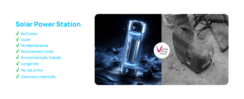 300W (Surge 600W) Solar Generator Portable Power Station LiFePO4 Battery, 204.8Wh(64000mAh) Portable Charger with Foldable 30W Solar Panel, AC&DC Outlets, for Camping Home Use RV Outdoor Adventure