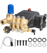 Hourleey 7/8" Shaft Vertical Pressure Washer Pump, 3400PSI 2.5GPM, Replacement Pump for Power Washer Kit, Compatible with Honda, Simpson, RYOBI, Briggs & Stratton, Subaru, Craftsman