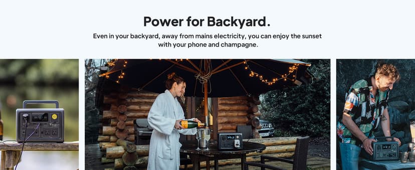 BLUETTI Solar Generator EB3A, 268Wh LiFePO4 Battery Backup w/ 2 600W (1,200W Surge) AC Outlets, Recharge from 0-80% in 30 Min., LFP Backup for Outdoor Camping, Trip, Power Outage