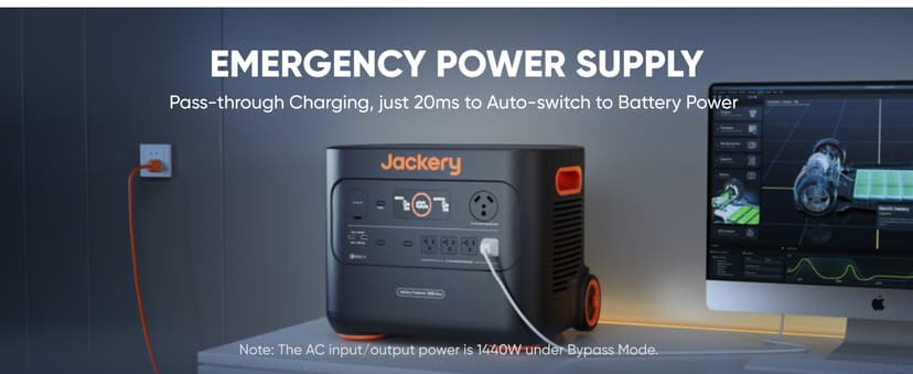 Jackery Solar Generator 4000 Kit, Explorer 2000 Plus and 1X PackPlus E2000 Plus Expandable Battery with 2X200W Solar Panel, 4085 Wh LiFePO4, 3000W Output for Outdoor RV Camping & Home Emergency