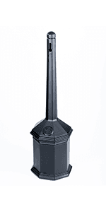 Commercial Zone 710302 Smoker’s Outpost Site Saver Hexagon Shape Cigarette Collector Receptacle Container, Beige