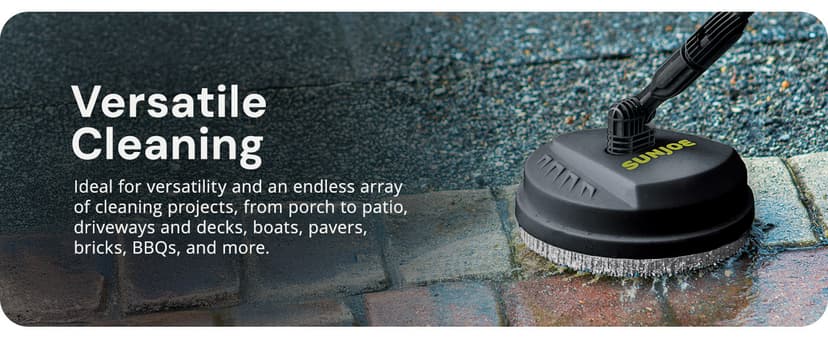 Sun Joe Portable 10 Inch Pressure Washer Attachment, Multi Surface, Green/Black