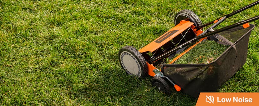 LawnMaster LMRM1801 Push Reel Lawn Mower 18-Inch 5-Blade