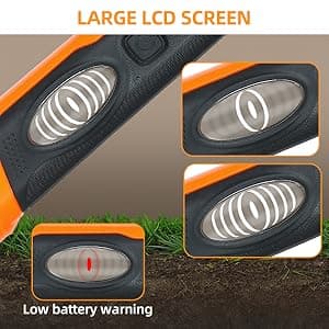 Fully Waterproof Handheld Metal Detector Pinpointer for Adults and Kids, Small Pin Pointer Wand. LCD Display, High Accuracy, 3 Alert Mode, Professional for Gold,Coins on Beach, Underground