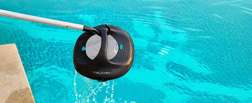 (2025 Upgraded) TALOSBO Pleco Se Cordless Pool Vacuum Cleaner Up to 130 Mins Runtime, Robotic Pool Cleaner with 2.5H Fast Charge, Ideal for Flat Above Ground and Inground Pools up to 861 Sq. Ft.