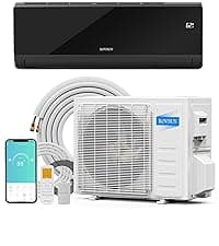 ROVSUN 9000 BTU Wifi Enabled Mini Split Air Conditioner & Heater with Inverter, 19 SEER2 Energy Saving 115V Ductless Split AC Unit with Pre-Charged Condenser, Heat Pump & Installation Kit